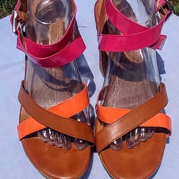 Colorful high heel sandals   Sz 10 - Picture 1 of 14